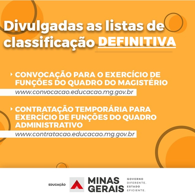 SME divulga classificação definitiva de professores de Educação