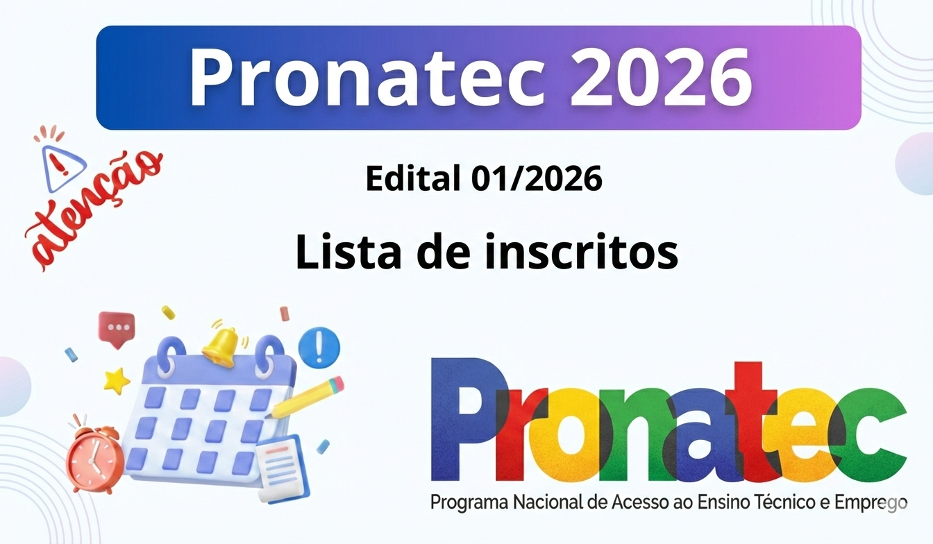LISTA DE INSCRITOS – EDITAL 01/2026