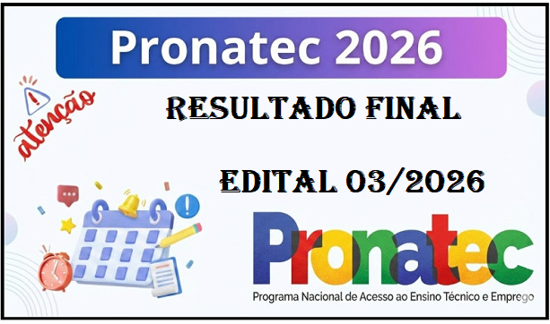 RESULTADO FINAL – EDITAL 03/2026