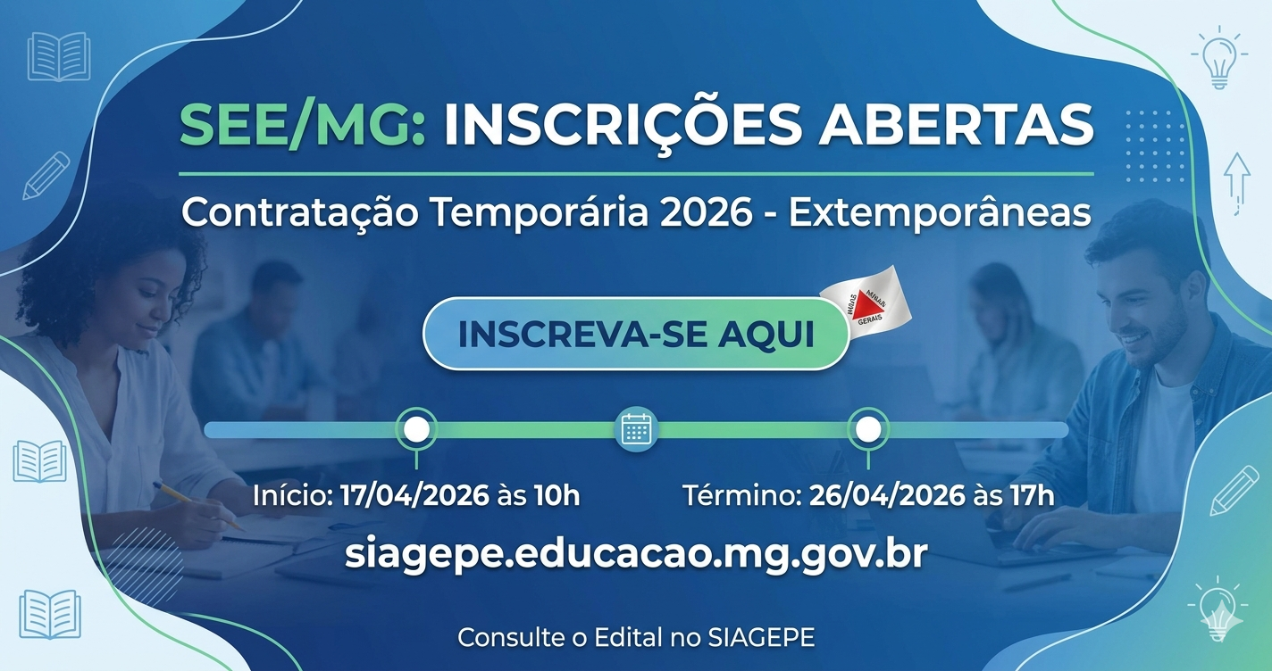 INSCRIÇÕES ABERTAS PARA CONTRATAÇÕES EXTEMPORÂNEAS